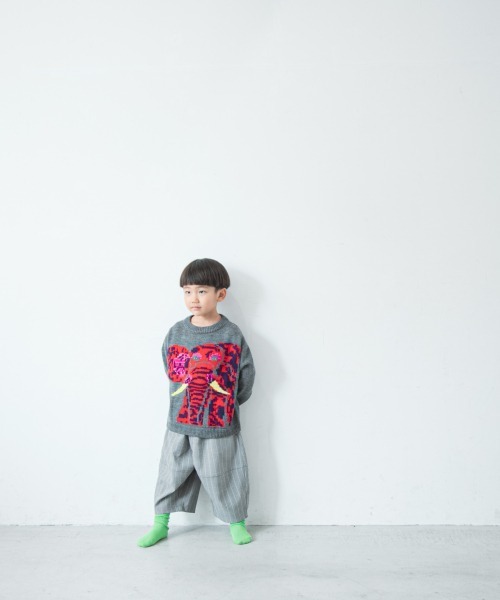 LOWRYS FARM(ローリーズファーム)の「Y.SUDAアニマルニット 239985(ニット/セーター・キッズ・ネイビー/グレー・110cm/120cm/130cm)」の5枚目の写真