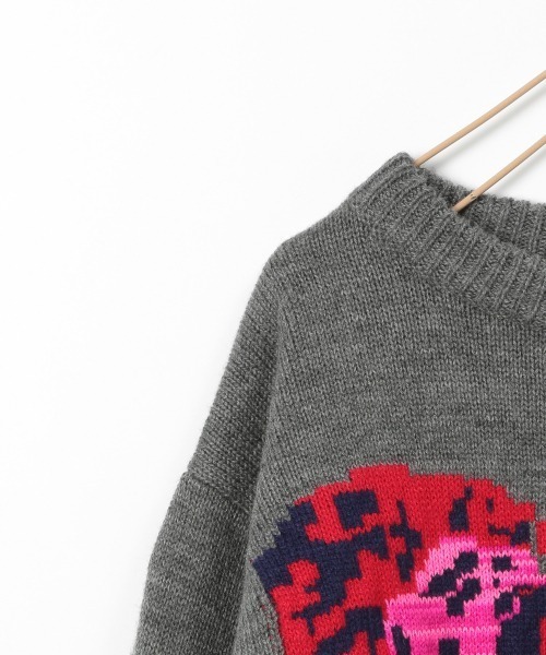 LOWRYS FARM(ローリーズファーム)の「Y.SUDAアニマルニット 239985(ニット/セーター・キッズ・ネイビー/グレー・110cm/120cm/130cm)」の16枚目の写真