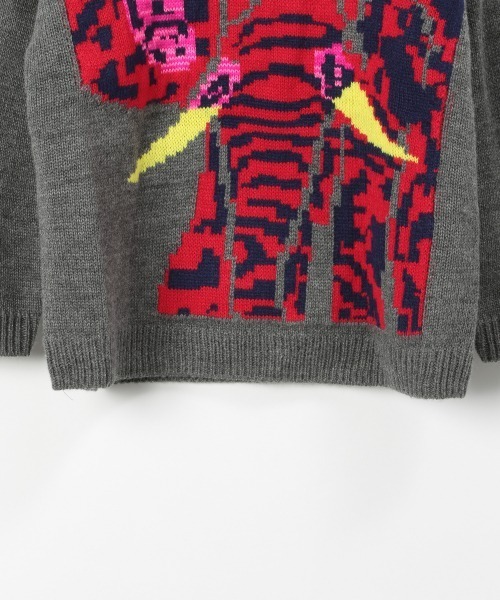 LOWRYS FARM(ローリーズファーム)の「Y.SUDAアニマルニット 239985(ニット/セーター・キッズ・ネイビー/グレー・110cm/120cm/130cm)」の8枚目の写真