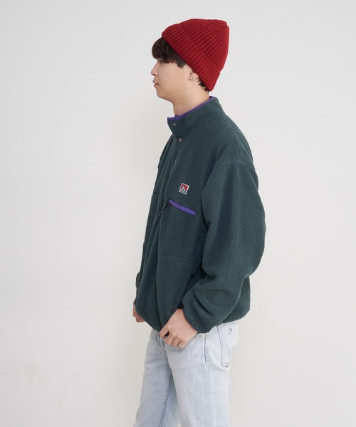 BEN DAVIS(ベンデイビス)の「【BEN DAVIS/ベンデイビス】 ハーフスナップ スタンドジャケット フリース素材使用(スウェット・メンズ・グリーン/パープル/イエロー/ライトベージュ・X-LARGE/MEDIUM/LARGE)」の21枚目の写真
