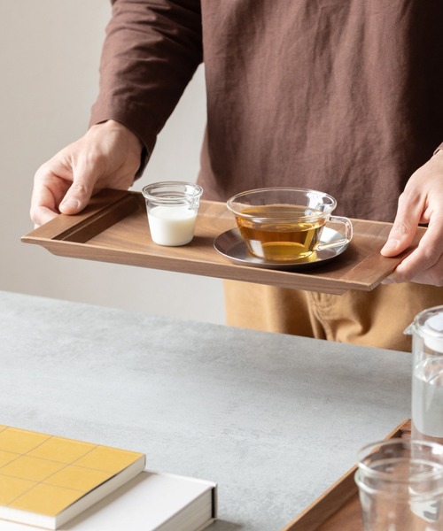 KINTO(キントー)の「KINTO(キントー) SEPIA ノンスリップトレイ 360X180mm(ランチョンマット/テーブルウェア・レディース・ブラウン・ONE SIZE)」の1枚目の写真