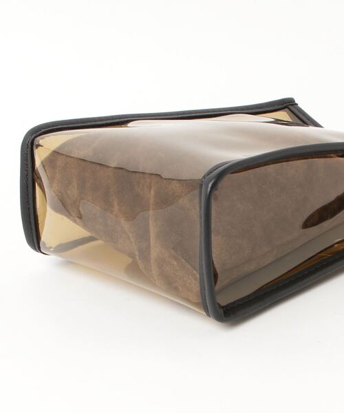 ALWAYS GOOD TIME(オルウェイズグッドタイム)の「縦型 クリアミニショルダーバッグ(ショルダーバッグ・レディース・ブラウン/ブラック・FREE)」の4枚目の写真