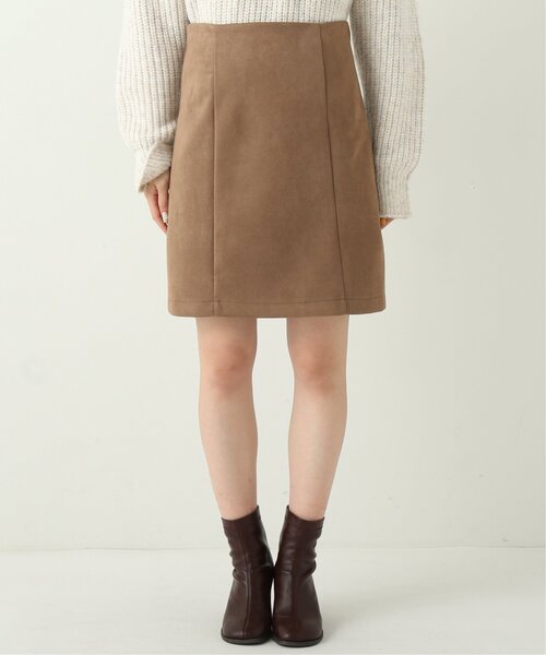 RAY CASSIN（レイカズン）の「ポンチスウェードハイウエストミニスカート（スカート・レディース・ブラック/モカ/キナリ・FREE）」の16枚目の写真