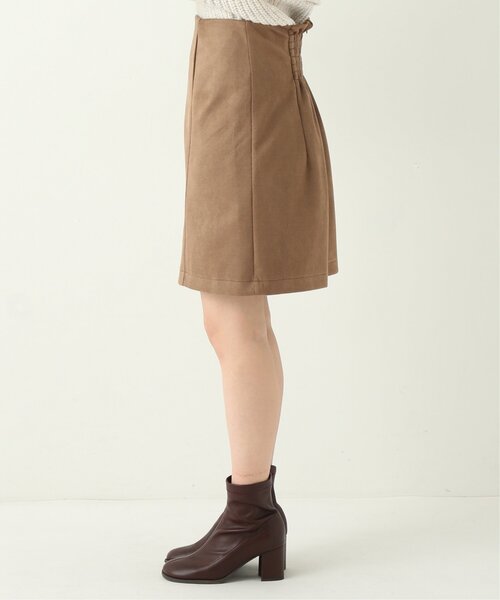 RAY CASSIN（レイカズン）の「ポンチスウェードハイウエストミニスカート（スカート・レディース・ブラック/モカ/キナリ・FREE）」の17枚目の写真