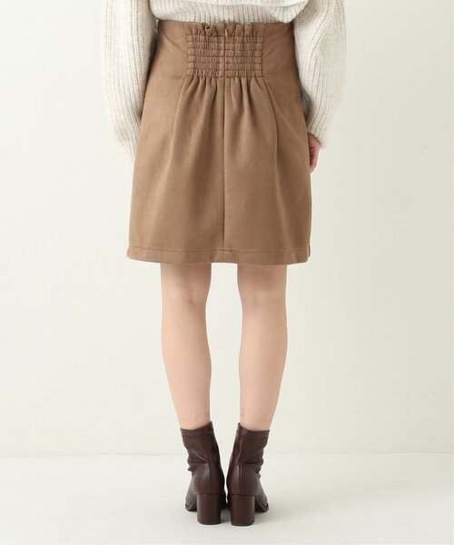 RAY CASSIN（レイカズン）の「ポンチスウェードハイウエストミニスカート（スカート・レディース・ブラック/モカ/キナリ・FREE）」の18枚目の写真