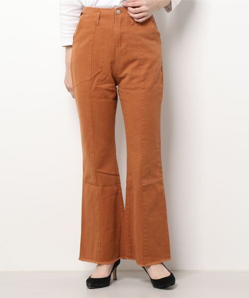 RETRO GIRL（レトロガール）の「起毛ツイルパンツ（その他パンツ・レディース・グリーン/オレンジ/ブラック・FREE）」の7枚目の写真