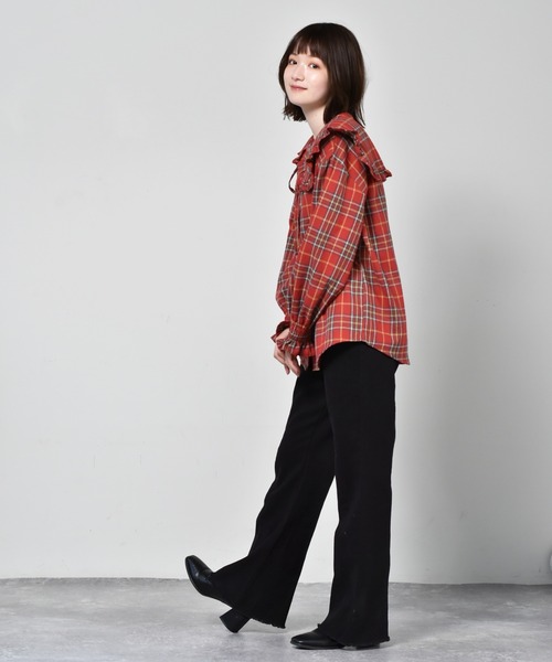 RETRO GIRL（レトロガール）の「起毛ツイルパンツ（その他パンツ・レディース・グリーン/オレンジ/ブラック・FREE）」の22枚目の写真