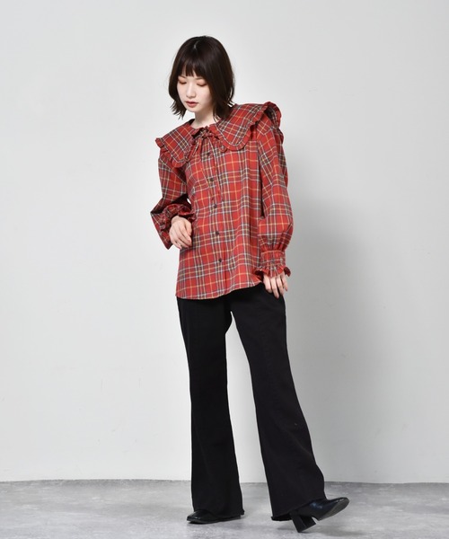 RETRO GIRL（レトロガール）の「起毛ツイルパンツ（その他パンツ・レディース・グリーン/オレンジ/ブラック・FREE）」の21枚目の写真