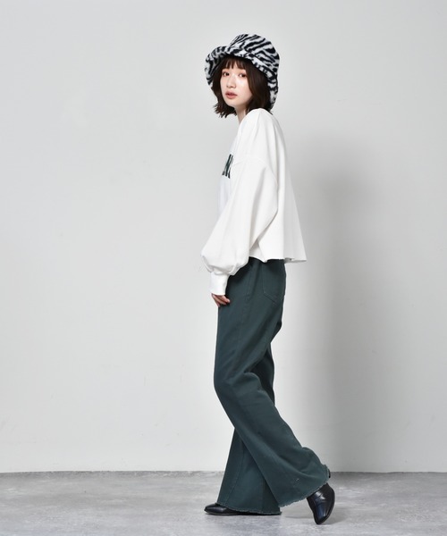 RETRO GIRL（レトロガール）の「起毛ツイルパンツ（その他パンツ・レディース・グリーン/オレンジ/ブラック・FREE）」の19枚目の写真