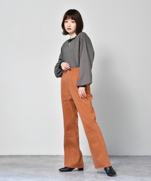 RETRO GIRL（レトロガール）の「起毛ツイルパンツ（その他パンツ・レディース・グリーン/オレンジ/ブラック・FREE）」の18枚目の写真