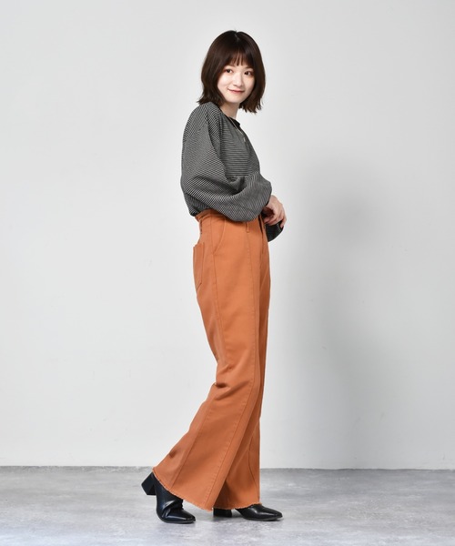 RETRO GIRL（レトロガール）の「起毛ツイルパンツ（その他パンツ・レディース・グリーン/オレンジ/ブラック・FREE）」の17枚目の写真