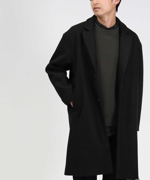 BACK NUMBER（バックナンバー）の「【BACK NUMBER】撥水チェスターコート（チェスターコート・メンズ・チャコールグレー×ブラック/ベージュ/ブラック・L/XL/M）」の18枚目の写真