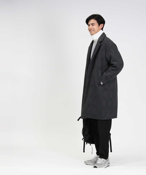 BACK NUMBER（バックナンバー）の「【BACK NUMBER】撥水チェスターコート（チェスターコート・メンズ・チャコールグレー×ブラック/ベージュ/ブラック・L/XL/M）」の20枚目の写真