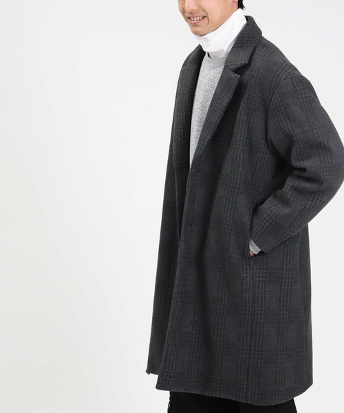 BACK NUMBER（バックナンバー）の「【BACK NUMBER】撥水チェスターコート（チェスターコート・メンズ・チャコールグレー×ブラック/ベージュ/ブラック・L/XL/M）」の21枚目の写真