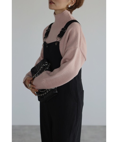 Bonjour Sagan（ボンジュールサガン）の「スウェード調オールインワン（サロペット/オーバーオール・レディース・アイボリー/ブラック・FREE）」の17枚目の写真