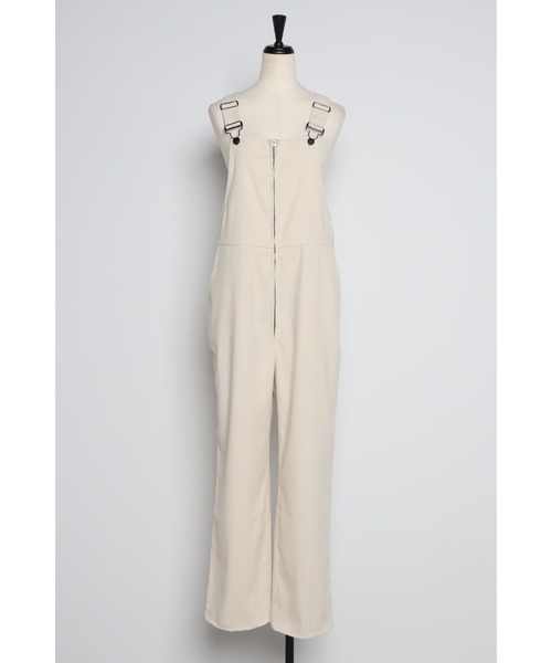 Bonjour Sagan（ボンジュールサガン）の「スウェード調オールインワン（サロペット/オーバーオール・レディース・アイボリー/ブラック・FREE）」の8枚目の写真