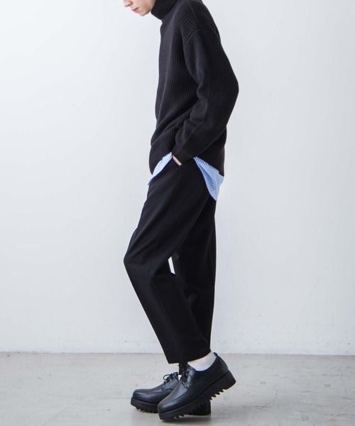 WEGO(ウィゴー)の「WEGO/ドロップショルダータートルネックセーター(ニット/セーター・メンズ・ホワイト/ベージュ/ブラック/グリーン系その他・LARGE/MEDIUM)」の9枚目の写真