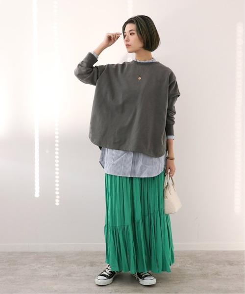 Simplicite(サンプリシテ)の「HEAVY OVER ピグメントプルオーバー◆*(スウェット・レディース・ホワイト/オレンジ/ブルー/ブラック・FREE)」の6枚目の写真