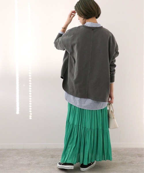 Simplicite(サンプリシテ)の「HEAVY OVER ピグメントプルオーバー◆*(スウェット・レディース・ホワイト/オレンジ/ブルー/ブラック・FREE)」の8枚目の写真