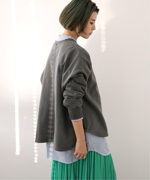 Simplicite(サンプリシテ)の「HEAVY OVER ピグメントプルオーバー◆*(スウェット・レディース・ホワイト/オレンジ/ブルー/ブラック・FREE)」の9枚目の写真