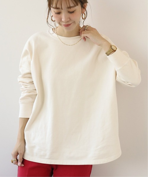 Simplicite(サンプリシテ)の「HEAVY OVER ピグメントプルオーバー◆*(スウェット・レディース・ホワイト/オレンジ/ブルー/ブラック・FREE)」の10枚目の写真