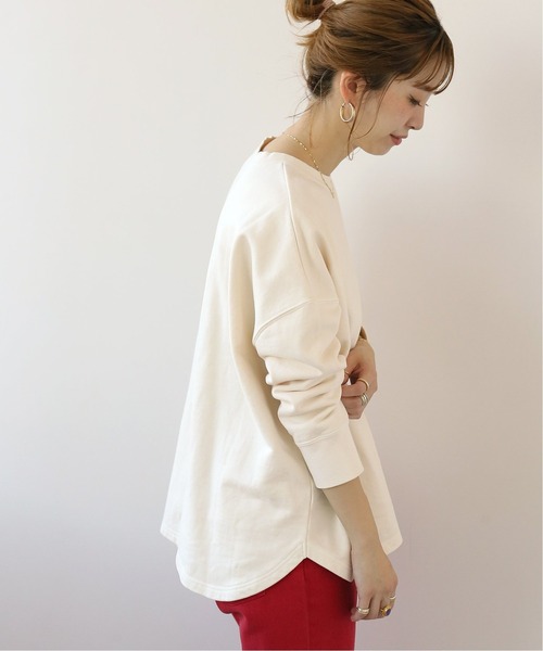 Simplicite(サンプリシテ)の「HEAVY OVER ピグメントプルオーバー◆*(スウェット・レディース・ホワイト/オレンジ/ブルー/ブラック・FREE)」の13枚目の写真