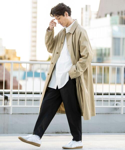 coen（コーエン）の「ギャバタックテーパーイージードパンツ（その他パンツ・メンズ・ブラック/ベージュ・SMALL/MEDIUM/LARGE/X-LARGE）」の3枚目の写真