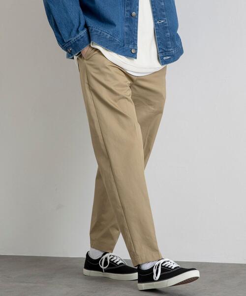 coen（コーエン）の「ギャバタックテーパーイージードパンツ（その他パンツ・メンズ・ブラック/ベージュ・SMALL/MEDIUM/LARGE/X-LARGE）」の7枚目の写真