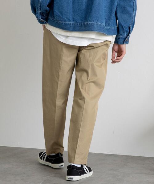 coen（コーエン）の「ギャバタックテーパーイージードパンツ（その他パンツ・メンズ・ブラック/ベージュ・SMALL/MEDIUM/LARGE/X-LARGE）」の8枚目の写真