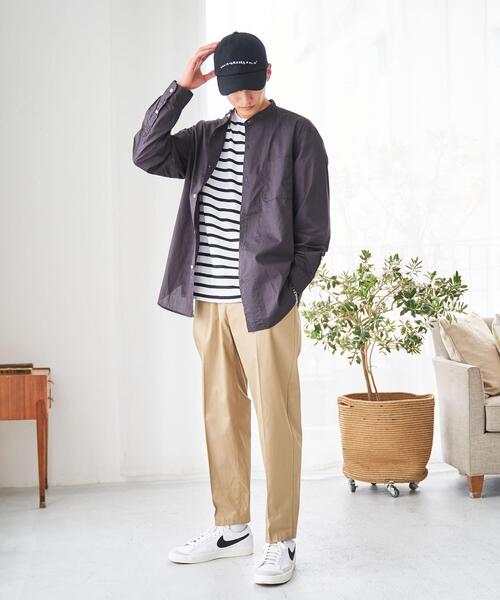 coen（コーエン）の「ギャバタックテーパーイージードパンツ（その他パンツ・メンズ・ブラック/ベージュ・SMALL/MEDIUM/LARGE/X-LARGE）」の19枚目の写真