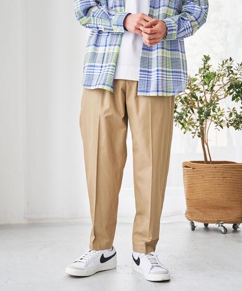 coen（コーエン）の「ギャバタックテーパーイージードパンツ（その他パンツ・メンズ・ブラック/ベージュ・SMALL/MEDIUM/LARGE/X-LARGE）」の18枚目の写真