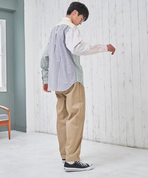 coen（コーエン）の「ギャバタックテーパーイージードパンツ（その他パンツ・メンズ・ブラック/ベージュ・SMALL/MEDIUM/LARGE/X-LARGE）」の16枚目の写真