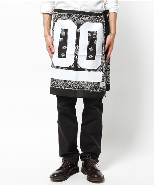 MYE-DO'（マイ・ドゥ）の「バンダナスカート”00”（スカート・メンズ・ホワイト/ブラック・FREE）」の5枚目の写真