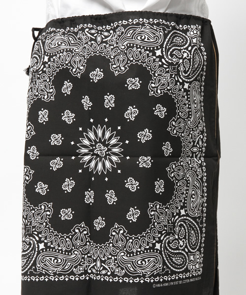 MYE-DO'（マイ・ドゥ）の「バンダナスカート”00”（スカート・メンズ・ホワイト/ブラック・FREE）」の8枚目の写真