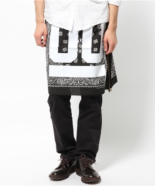 MYE-DO'（マイ・ドゥ）の「バンダナスカート”00”（スカート・メンズ・ホワイト/ブラック・FREE）」の20枚目の写真