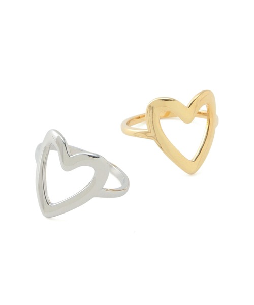 ADAM ET ROPE'（アダムエロペ）の「【LES BIJOU】オープンハートリング 大（リング・レディース・ゴールド/シルバー・FREE）」の7枚目の写真