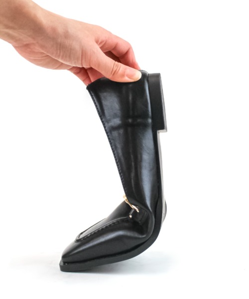 VIVIAN（ヴィヴィアン）の「スクエアトゥピースソールビット付きローファー（ローファー・レディース・ブラック/グレー系その他7/アイボリー/ベージュ/ダークブラウン/シルバー/ホワイト×カーキブラウン/D/ブラウン系その他4・S/M/L/LL/SS/XL）」の13枚目の写真