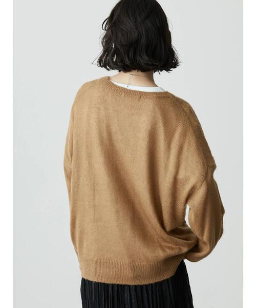 AMERICAN HOLIC(アメリカンホリック)の「SET 透かし編みニット+カットプルオーバー(ニット/セーター・レディース・チャコールグレー/キャメル/アイボリー・M/L)」の17枚目の写真