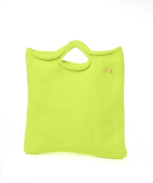 LEPSIM(レプシィム)の「ニットスクエアBAG 257161(トートバッグ・レディース・ブラック/イエロー/ブルー/アイボリー・ONE SIZE)」の1枚目の写真