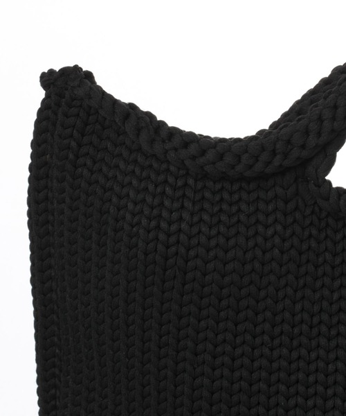 LEPSIM(レプシィム)の「ニットスクエアBAG 257161(トートバッグ・レディース・ブラック/イエロー/ブルー/アイボリー・ONE SIZE)」の8枚目の写真