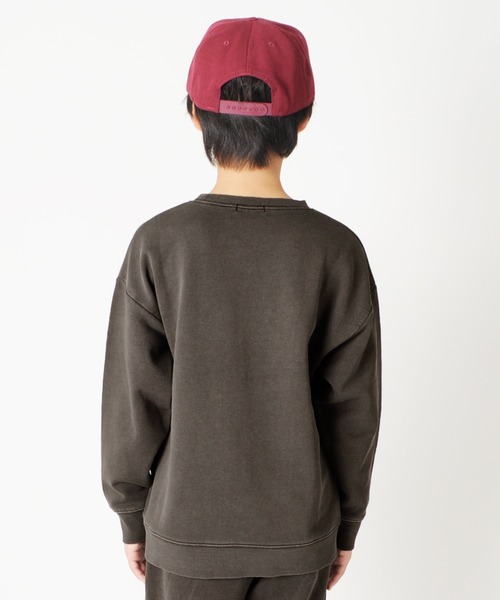 GLAZOS(グラソス)の「裏毛・ドロップショルダーピグメントトレーナー【セットアップ対応】(スウェット・キッズ・ブラック/グリーン/ブルー・170cm/130cm/140cm/150cm/160cm)」の11枚目の写真