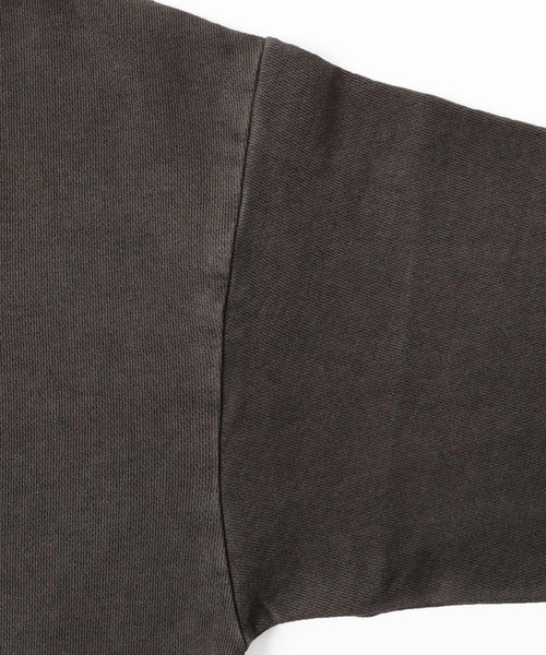 GLAZOS(グラソス)の「裏毛・ドロップショルダーピグメントトレーナー【セットアップ対応】(スウェット・キッズ・ブラック/グリーン/ブルー・170cm/130cm/140cm/150cm/160cm)」の14枚目の写真