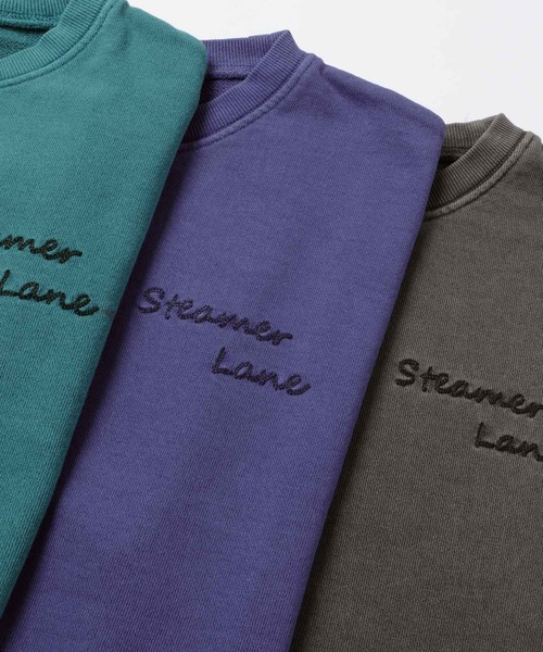 GLAZOS(グラソス)の「裏毛・ドロップショルダーピグメントトレーナー【セットアップ対応】(スウェット・キッズ・ブラック/グリーン/ブルー・170cm/130cm/140cm/150cm/160cm)」の18枚目の写真