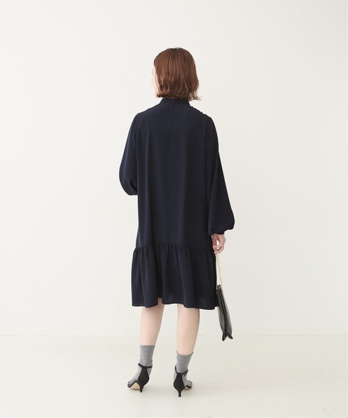 美品 spick&span スピックアンドスパン 長袖 ひざ丈 ワンピース Spick & Span - スピック&スパン Spick&Span シャツワンピース