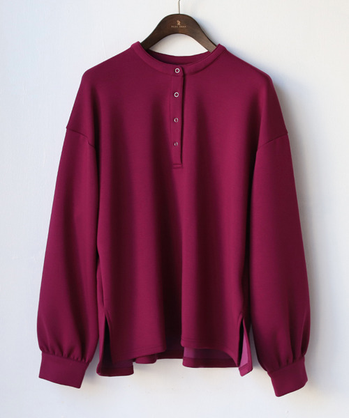 REAL CUBE(リアルキューブ)の「バックフリルプルオーバー(Tシャツ/カットソー・レディース・ブラック/グレイッシュベージュ/ブラウン/グリーン/バイオレット・M)」の15枚目の写真