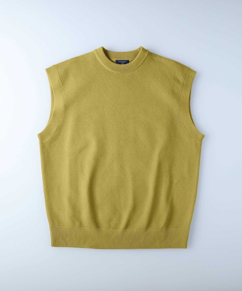 BACK NUMBER（バックナンバー）の「【BACK NUMBER】ビッグサイズニットベスト（ベスト・メンズ・ブラック/ブルー/イエロー/グリーン/ホワイト/ベージュ・M/L）」の22枚目の写真