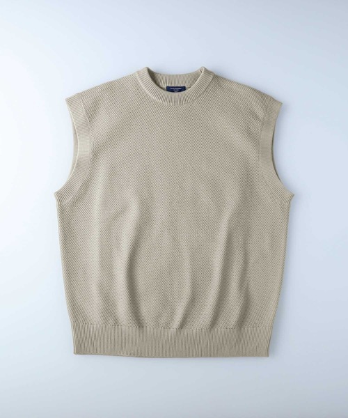 BACK NUMBER（バックナンバー）の「【BACK NUMBER】ビッグサイズニットベスト（ベスト・メンズ・ブラック/ブルー/イエロー/グリーン/ホワイト/ベージュ・M/L）」の18枚目の写真