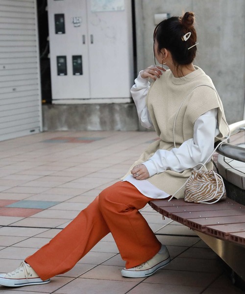 BACK NUMBER（バックナンバー）の「【BACK NUMBER】ビッグサイズニットベスト（ベスト・メンズ・ブラック/ブルー/イエロー/グリーン/ホワイト/ベージュ・M/L）」の16枚目の写真