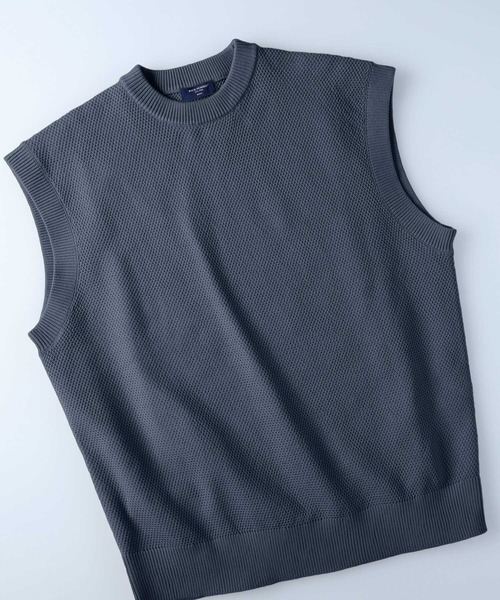 BACK NUMBER（バックナンバー）の「【BACK NUMBER】ビッグサイズニットベスト（ベスト・メンズ・ブラック/ブルー/イエロー/グリーン/ホワイト/ベージュ・M/L）」の14枚目の写真