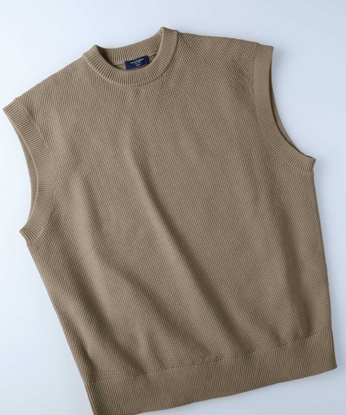 BACK NUMBER（バックナンバー）の「【BACK NUMBER】ビッグサイズニットベスト（ベスト・メンズ・ブラック/ブルー/イエロー/グリーン/ホワイト/ベージュ・M/L）」の11枚目の写真